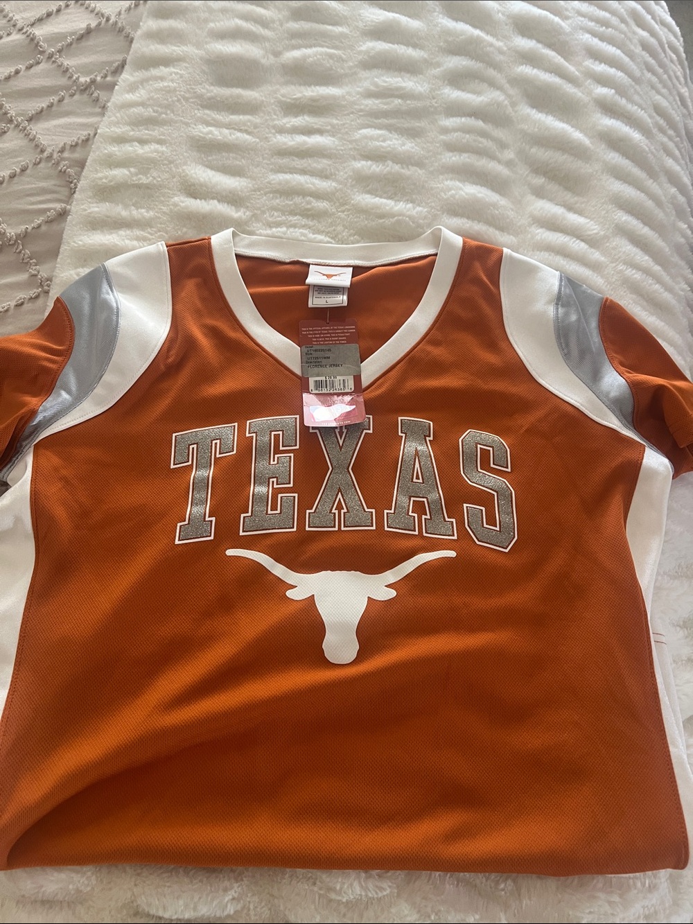Girls' Texas Longhorns Fan Jersey — Orange & White